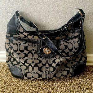 2000’s like new Coach monogram shoulder bag.